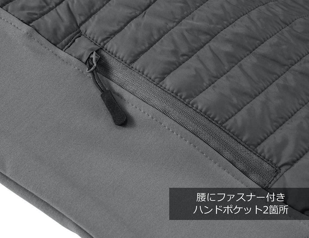 Куртка-гибрид Donkey, ветрозащитная, эластичная, впитывающая пот, быстросохнущая, блузон, верхняя одежда, пальто, куртка для гольфа, одежда для гольфа, серая, 3XL [Little Andy] для мужчин