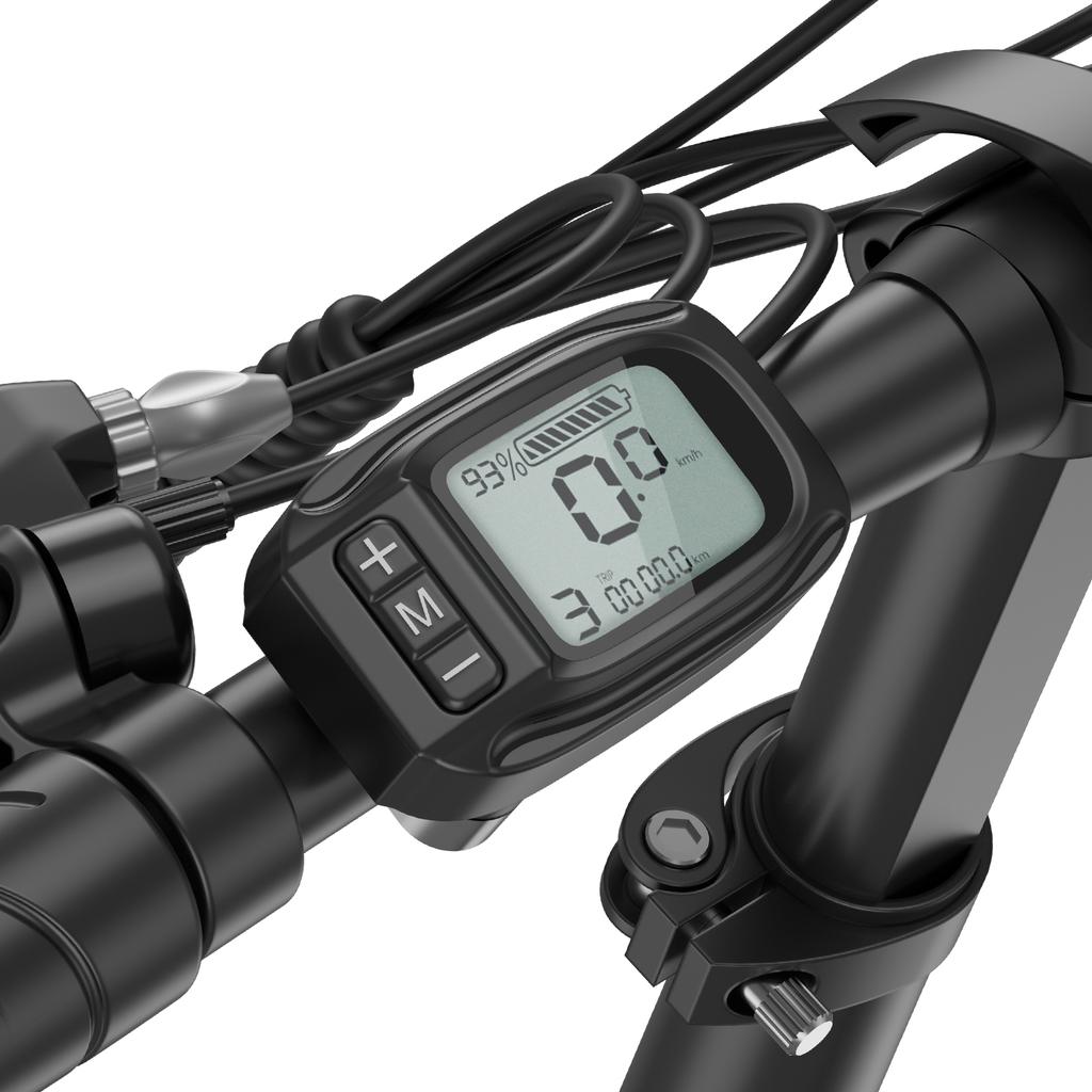 F20+ Folding Electric Bike 20" Fat Tire Ebike 36V 20Ah Battery 250W Motor 90km Range Shimano 7 Speed for Adults Commute Snow
