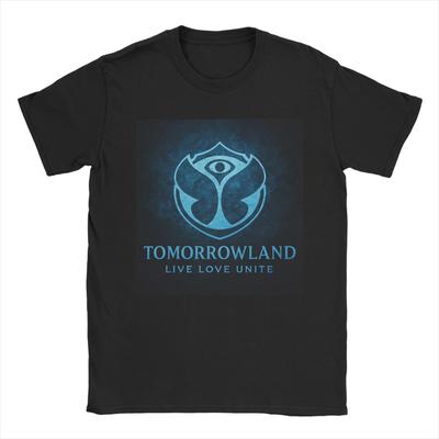 Унисекс футболка Tomorrowland 2025 Креативные футболки с коротким рукавом и круглым вырезом 100% хлопок Классическая одежда