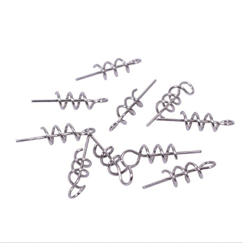 Fishing Tools For Soft Lure Pins Fixed Needle Soft Bait Centering Spring Twist Fishing Hook