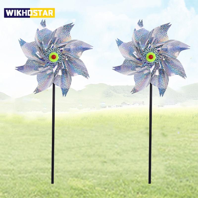 Светоотражающий вертушка-мельница отпугиватель птиц для декора сада
