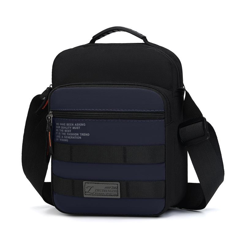 Мужская дорожная наплечная сумка Модная повседневная лоскутная сумка Высококачественная ткань Оксфорд Водонепроницаемая многофункциональная сумка через плечо