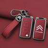 VXCW9 Leather Zinc Alloy Car Flip Remote Key Case Cover Protector Shell Fob durable For Citroen Xsara Picasso C5 C6 C8 Accessories