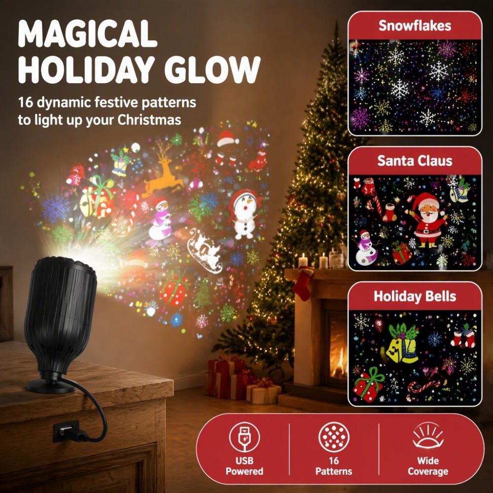New Snowflake Projector Lamp LED LED Projection Light Christmas Atmosphere