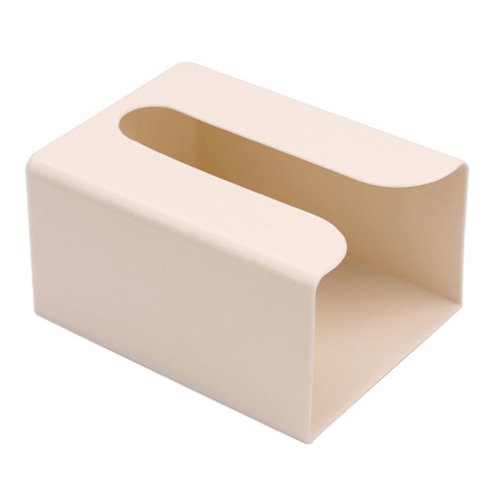 Wall Mounted Tissue Box Cover Punch Free Large Capacity Rectangular Napkin Box for Living Room