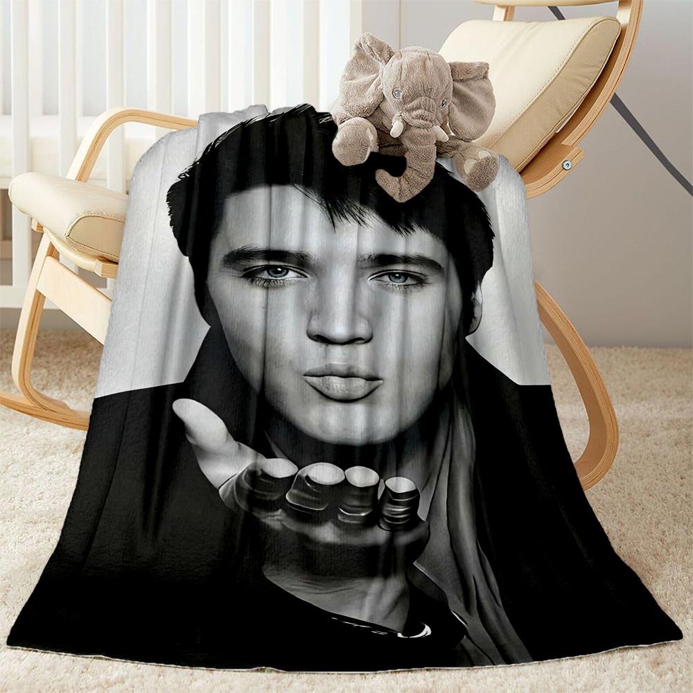 Elvis Blanket Soft Warm Cozy Great For Office Chair Sofa Chair Four Seasons Universal Warmthful Decor Gifts For Family Or Friends