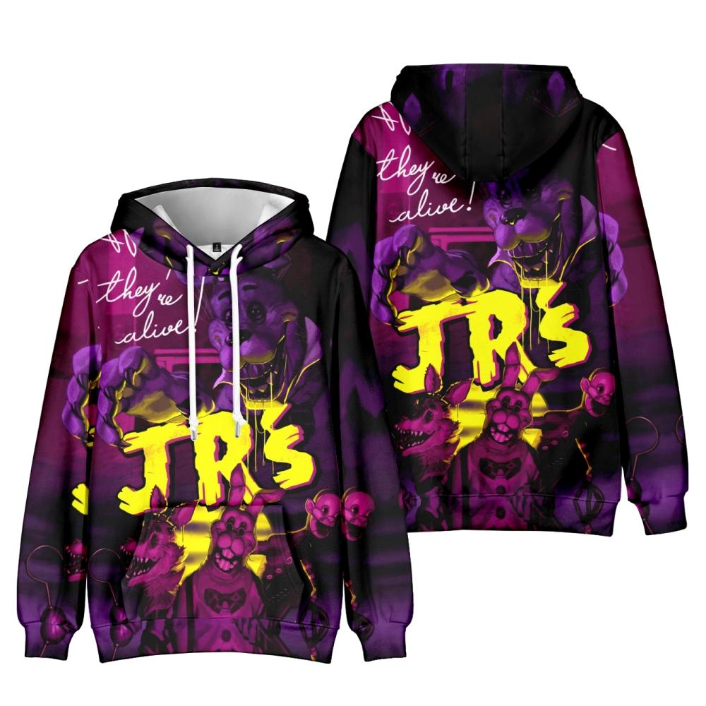 ГОРЯЧАЯ мода Five Nights At Freddy's Hoodies Осенние длинные рукава унисекс Harajuku свитера уличная одежда Смешная одежда Толстовка