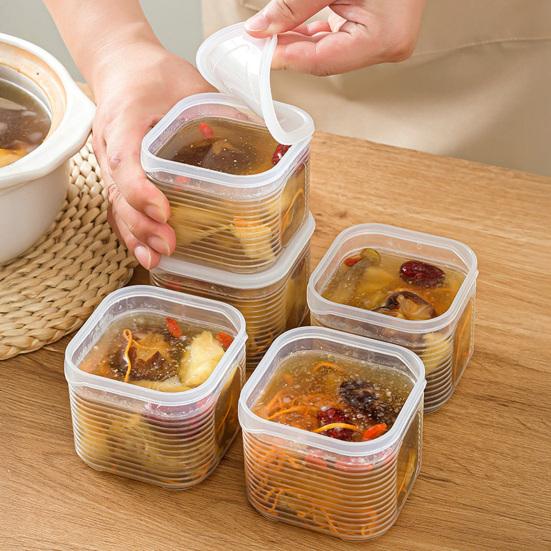 Упаковочная коробка Yousheng для заморозки супа, с герметичными крышками, контейнеры из пищевого полипропилена, безопасные для морозильной камеры и микроволновой печи, герметичные штабелируемые контейнеры для хранения супа