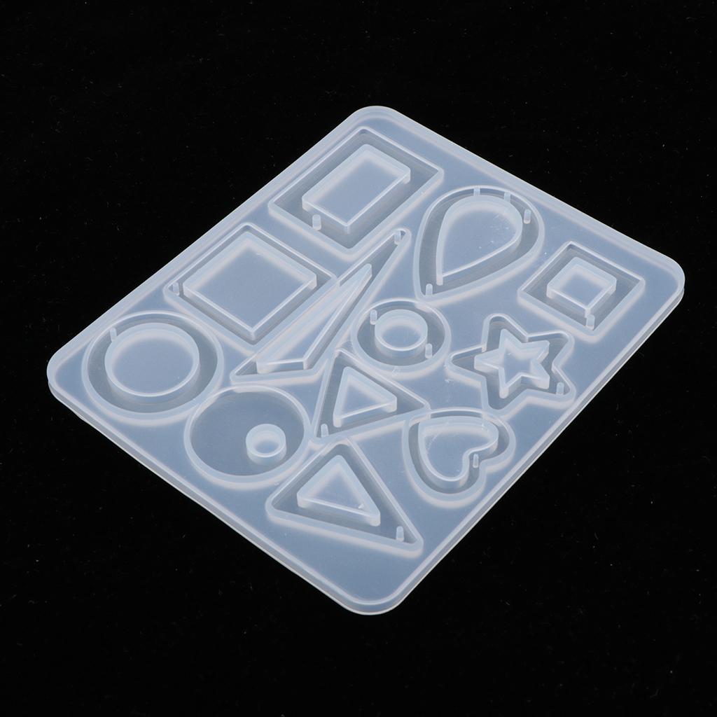 Силиконовые формы с геометрическими кристаллами, формы для изготовления ювелирных изделий, поделки своими руками 11,5x9,5 см