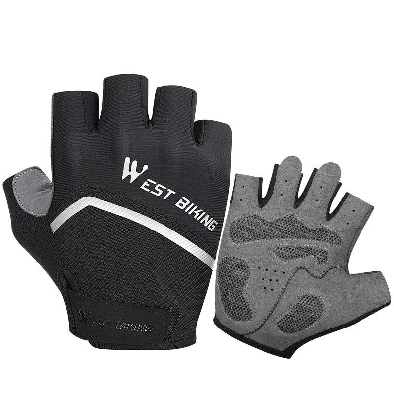 Summer Short Finger Bicycle Shockproof Breathable Cycling Gloves