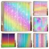 Радужные шторы с принтом тай-дай, плотные шторы для девочек, спальня, мерцающие звезды, гостиная, домашний декор, двустворчатые открытые слева и справа