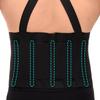 20x105см Рабочий пояснично-крестцовый бандаж для нижней части спины с регулируемыми ремнями Черный