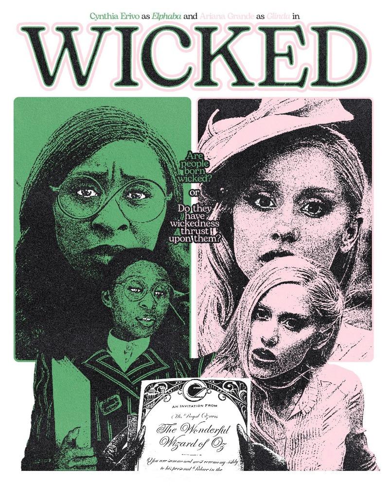 Wicked for Good Movie Poster Print Canvas Art Pictures Home for Living Room and Bedroom Wall Modern Decor Frameless Painting