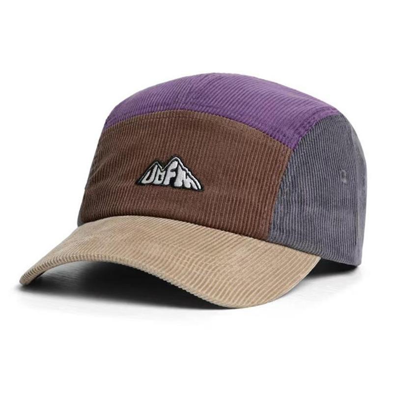 Кепка Регулируемая Snapback, Воздухопроницаемая Универсальная Полосатая Повседневная Кепка Вельвет Вышивка Бейсболка Универсальная Модная Для Повседневной Носки