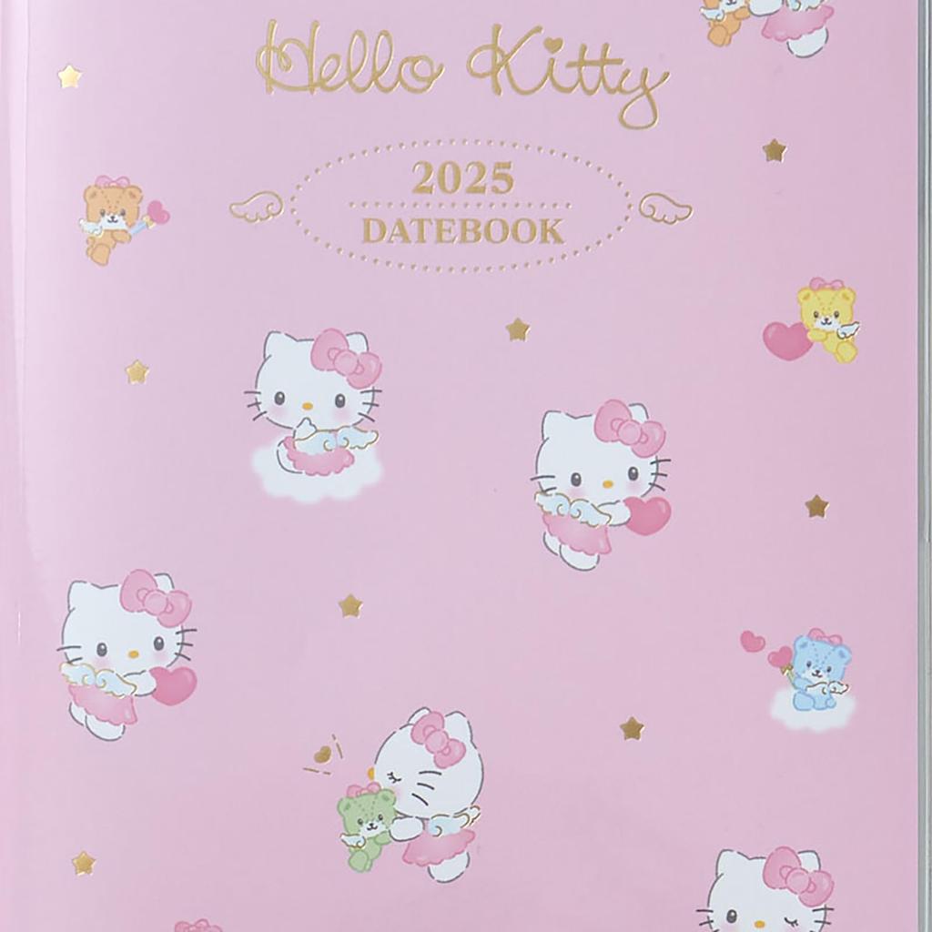 Sanrio B6 Ежедневник Hello Kitty 2025 Блокнот Октябрь с наклейкой-расписанием и закладкой 454681 (Начиная с 2024 г.)
