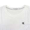 Футболка с коротким рукавом J20J212883 [Calvin Klein] Женская, Вырез, Рукав, Хлопок, Дизайн с одной деталью, (БЕЛЫЙ/С) [Элемент]