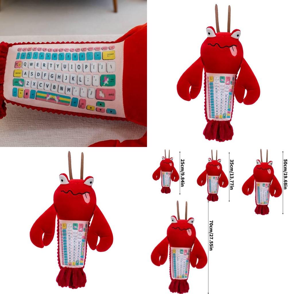 Плюшевая игрушка Воин Клавиатуры Красный Лобстер Мягкая игрушка для детей и взрослых