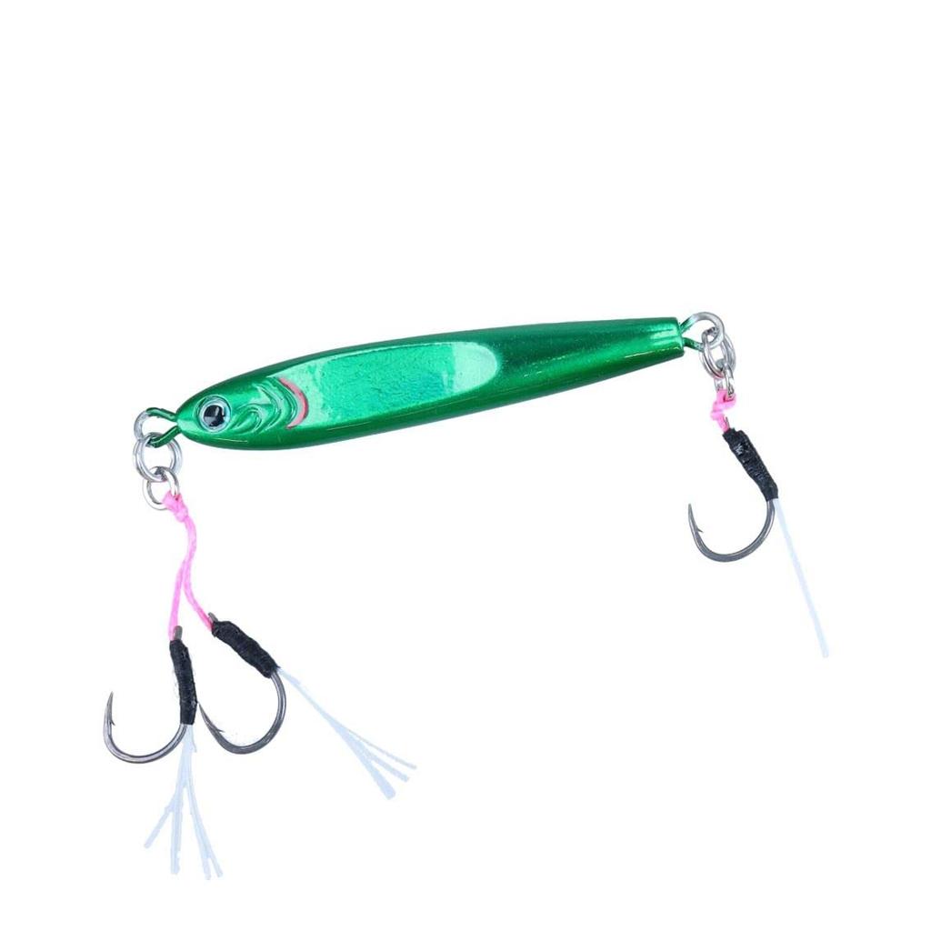 Daiwa Metal Jig TG Bait SLJ 60g Adel Flash Chameleon Full Green (with Hook)