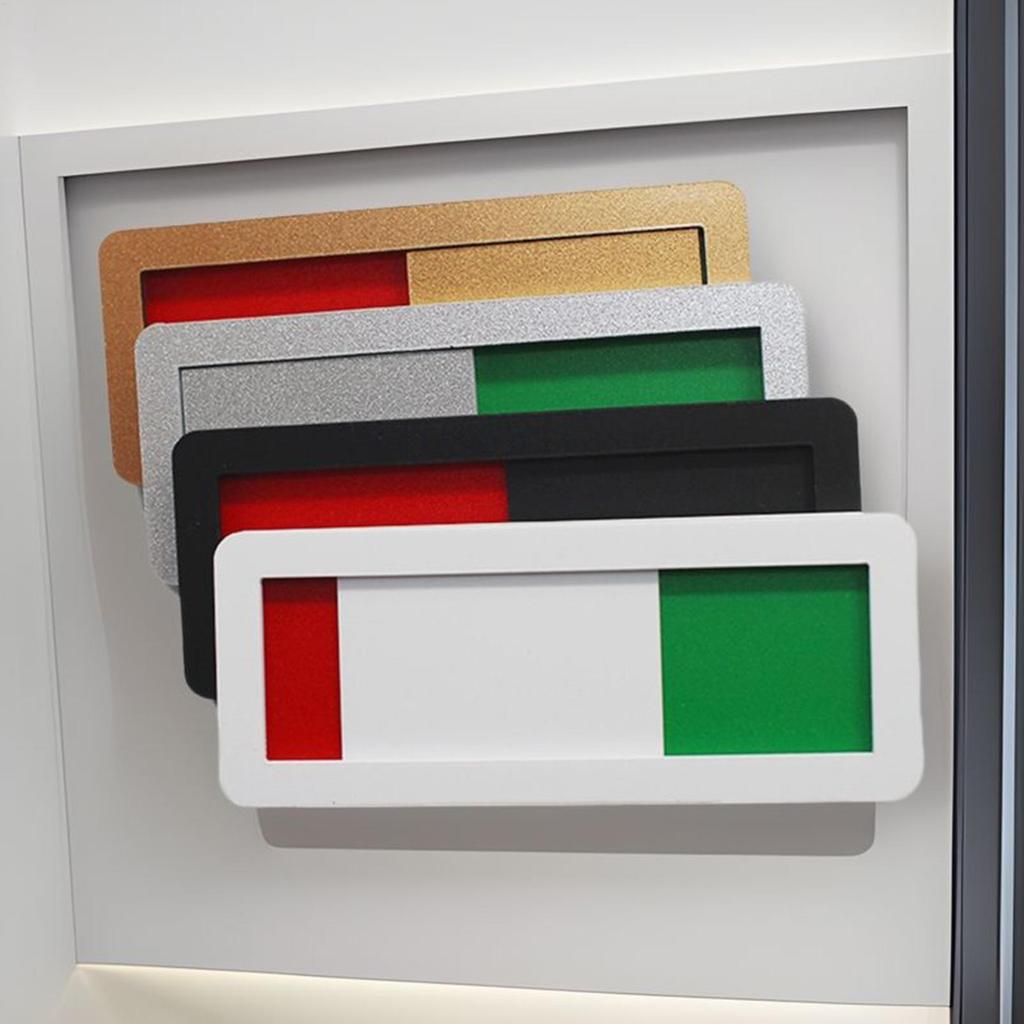 Sliding Acrylic Occupied Vacant Door Sign Non-Scratch Status Indicator for Office, Restroom, Meeting Room & Hotel