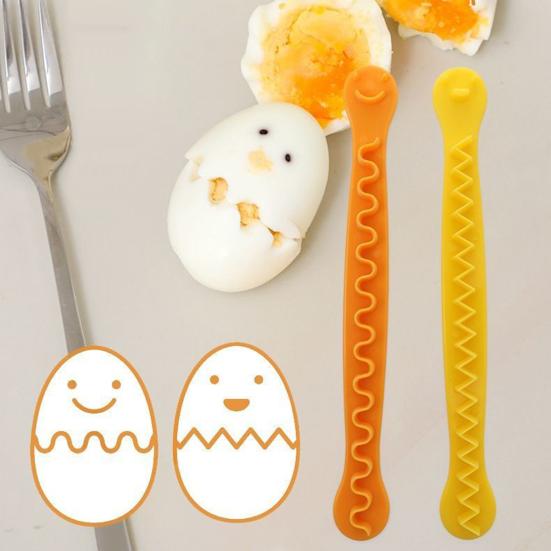 2 шт. Слайсеры для яиц Кружевной нож для яиц Хорошее качество Без запаха Термостойкий Резка вареных яиц Цветочный стайлер Инструменты для приготовления завтрака Домашняя кухня Нарезка яиц KTY