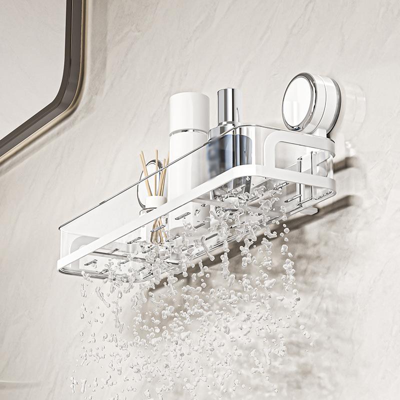 Вращающаяся присоска для хранения вещей, настенная полка для хранения вещей на кухне, в ванной, держатель для шампуня, геля для душа, бытовые органайзеры