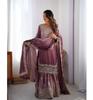 Bollywood Chinon Silk Salwar Kameez Bollywood Party Wear Women Sharara Suit Ready to Wear