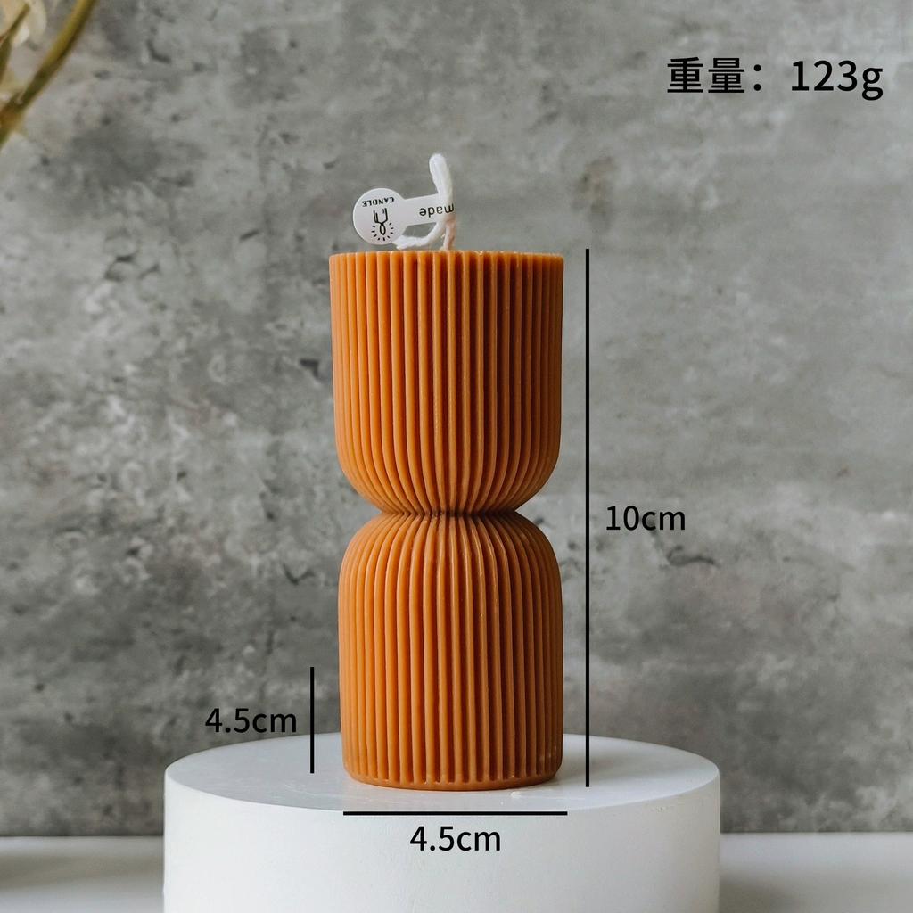 1Pc Nordic Column Aromatherapy Scented Candle - Handmade Natural Soy Wax, Long-Lasting Fragrance for Home Decor & Perfect Gift