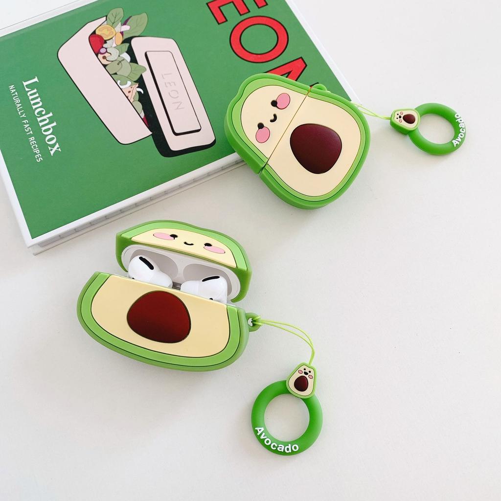 Cute Avocado Soft Case for AirPods Pro 1 Generation 1 Pro 1 Apple Bluetooth Earphones Soft Case