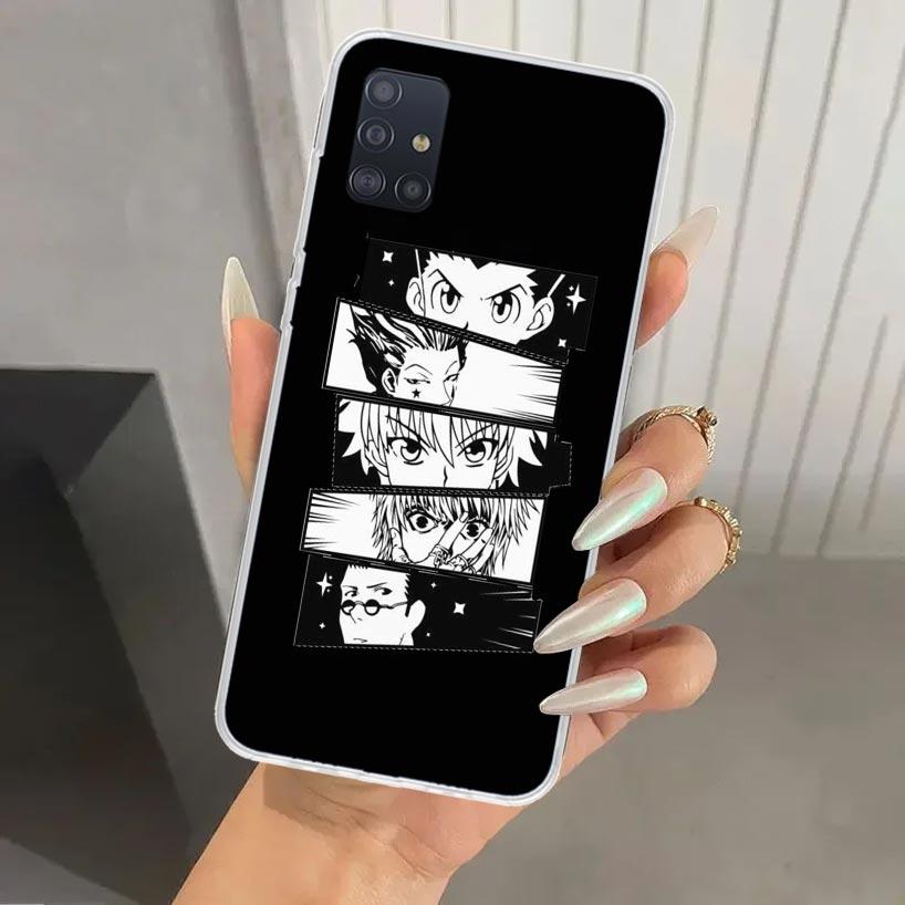 Черно-белый чехол для телефона Hunter HXH для Samsung Galaxy A52 A32 A22 A12 A02S A50S A30S A10S Note 20 Ultra 10 Plus S10 A31 A20 A71 A