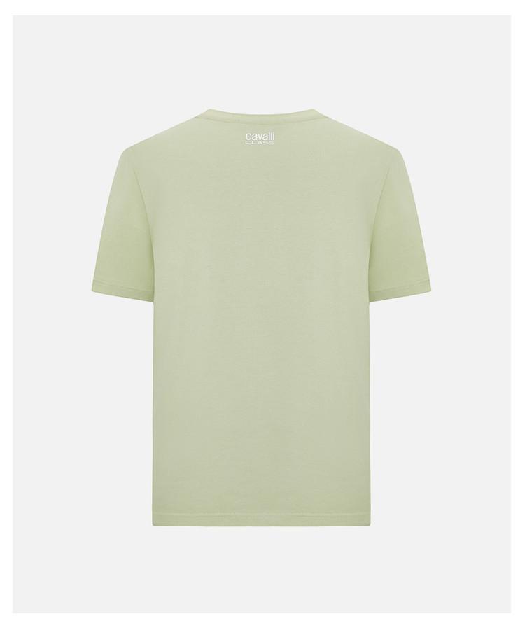 Men's Embroidered Logo Round Neck Short Sleeve T-Shirt