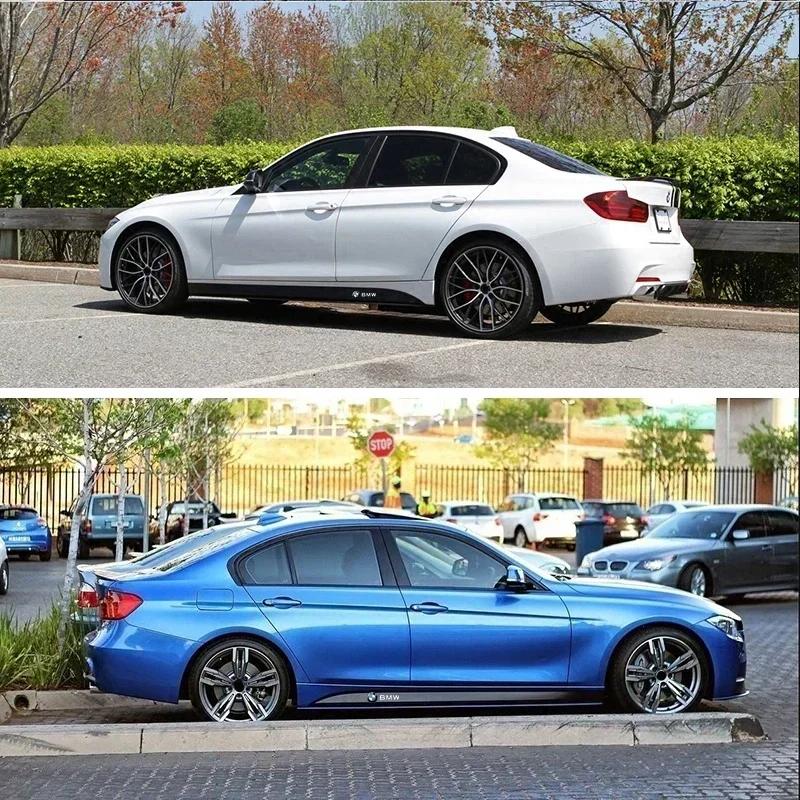 For BMW 2pc Car Side Skirt Sill Carbon Fibre Body Protection Stickes For BMW M M3 M5 M6 X3 E46 E90 E39 F10 F20 F30 G20 E60 E36 E