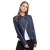 New PU Lapel Women's Slim Leather Jacket for Women Spring and Autumn Thin Long-sleeved Jacket Short Women's Jacket
