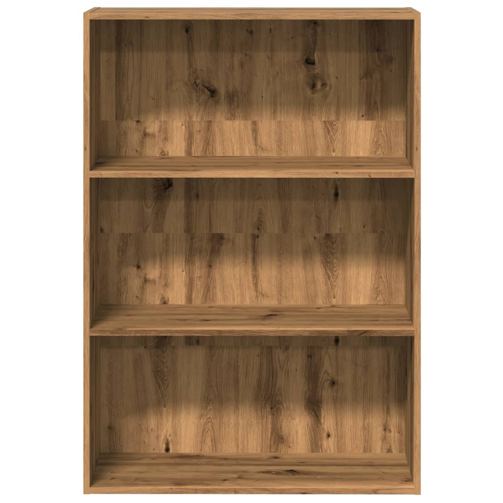 Artisan Oak Bookshelf 31.5 x 11.8 x 44.9 in (80 x 30 x 114 cm) Particleboard