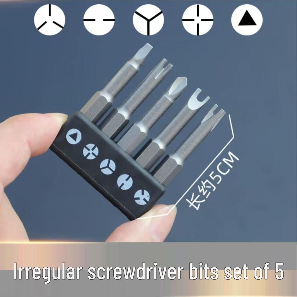 New 6.35mm Tri-Point Y-Shaped U-Triangle Fork Type Electrical Screwdriver Bit
