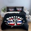 Muay Thai Art Design Set Bedding Set with 1 Duvet Cover 2 Pillowcases Single Double King Queen, Gift