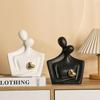 Abstract Couples Embrace Statue Simple Miniatures Figurine Character Ornaments  Cabinet