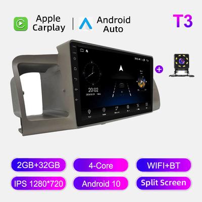 Автомобильное радио Android Auto Carplay для Toyota Corolla Fielder E120 2000-2004, мультимедийный проигрыватель, головное устройство, стерео, GPS-навигация, BT WIFI 2+32 ГБ
