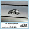 For MINI Cooper Metal Car Badge 3D Shaped Emblem Decal Universal for All MINI Models Waterproof Exterior Decoration