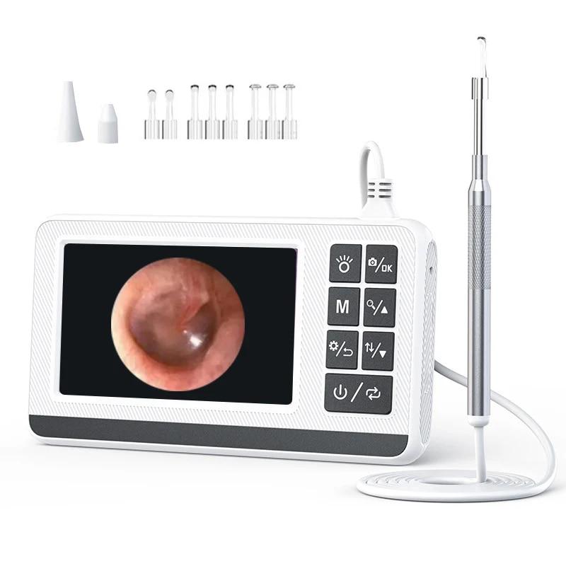 Digital Otoscope Camera Ear Camera With 4.3 Inch IPS Screen Ultra Clear View Ear Scope Camera 3.9mm Ear Wax Removal Tool
