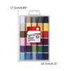 30 Color Sewing Thread Polyester Thread 50 Yard for Sewing Machine Hand Stitching Embroidery Craft DIY Needleworks Tool
