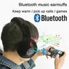 Беспроводные Bluetooth-наушники, теплые пушистые наушники, зимние наушники, спортивная стереогарнитура на открытом воздухе