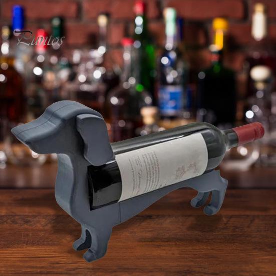 Держатель для бутылки вина такса, деревянная форма собаки, подставка для пивной бутылки, стойка-органайзер, домашний ресторан, бар, стол, настольная фигурка, украшение