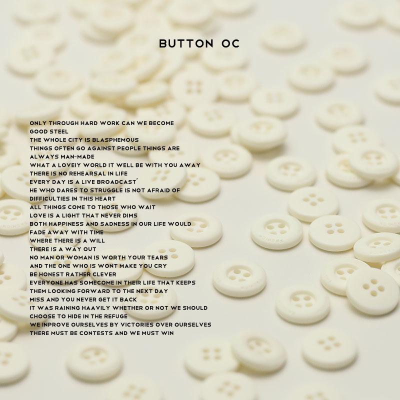 Four-Eye Resin Button Fashion Black And White Button Knitted Cardigan Sleeve Collar Button Shirt Accessories Button