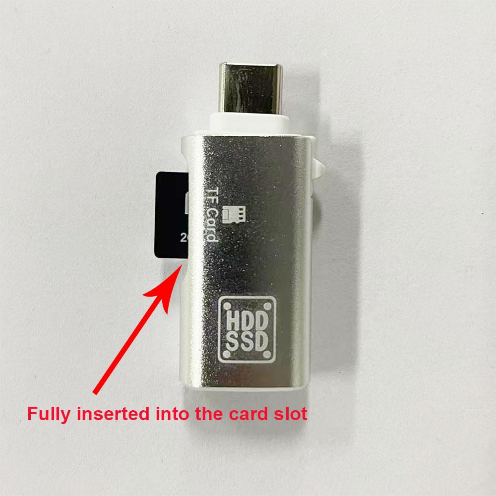Высокоскоростной кард-ридер Micro SD TF Type-C для iPhone 15 Huawei Мобильного Телефона PD Зарядный Док-станция Кабель-адаптер