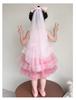 Girl's Rabbit Bow Cake Skirt Summer 2026 New Collection Sweet Mesh Sleeveless Dress Princess Dress for Baby Girls