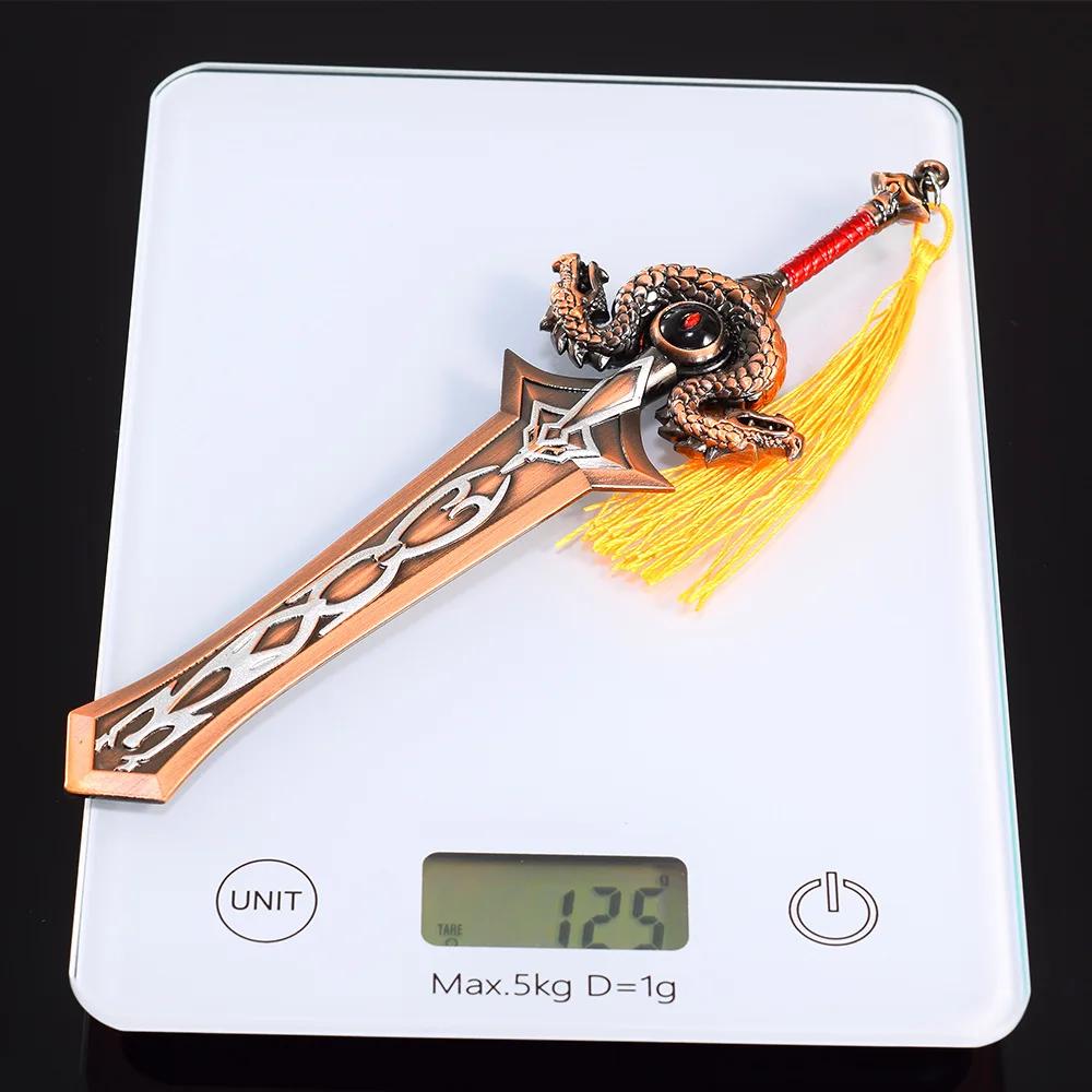 21,5 см Модель оружия World of Warcraft Ашканди Двуручный меч Братства Игрушечный меч Косплей Реквизит Металл Подарки для мальчиков Коллекционное