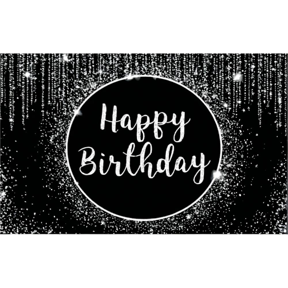 Черный Розовый С Днем Рождения Фон Розовое Золото Блестящий Воздушный Шар Декор Для Вечеринки Семейный Портрет Фото Фон Декор Для Дня Рождения