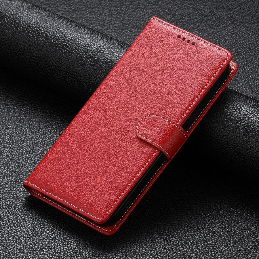 Магнитный чехол-кошелек с узором личи, слотом для карт + фоторамка для Xiaomi OPPO VIVO Honor MOTO SONY, регулируемая подставка, откидной чехол с ремешком, предотвращающим потерю