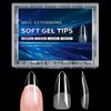 240pcs Semi-Matte Finish Soft Gel Nail Tips French Style Gel Nail Extension  Nail Art