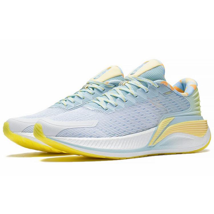 Кроссовки для бега Li Ning YueYing 2.0 Pro Женские Низкие Стандартные Белый/Светло-Ледяной Синий/Желтый ARHS018-3
